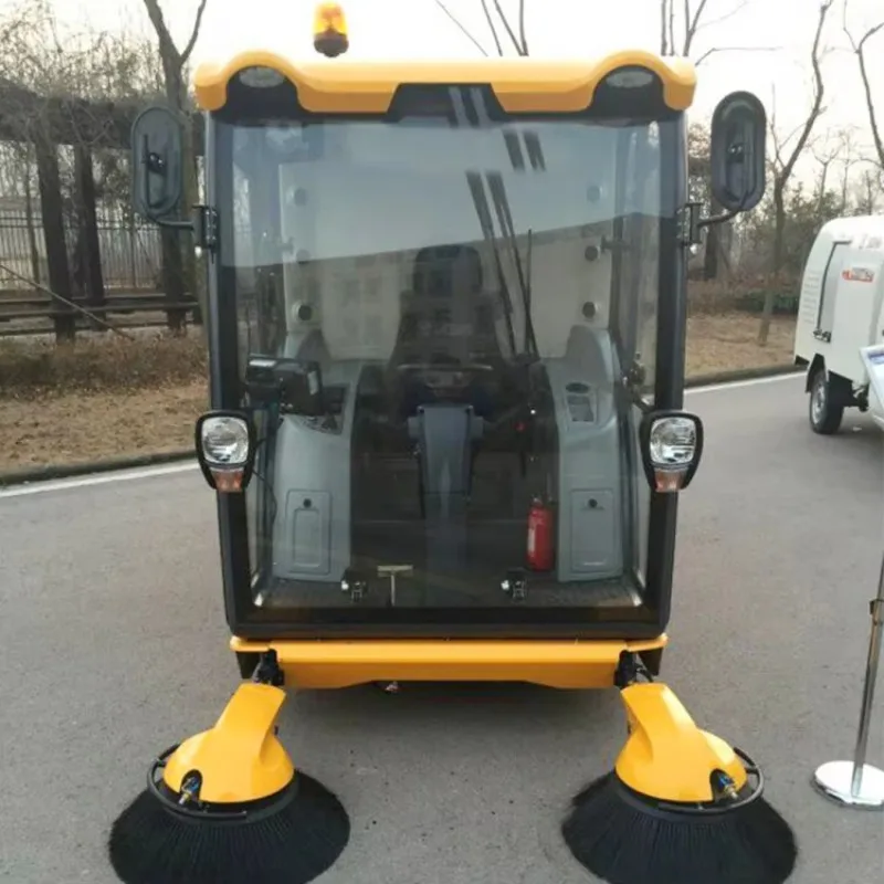 SJDS1000A Hot Chinese Street Cleaning Sweeping 3 Ton Sweeping Width 2200 Mm Mini Road Sweeper for Sale