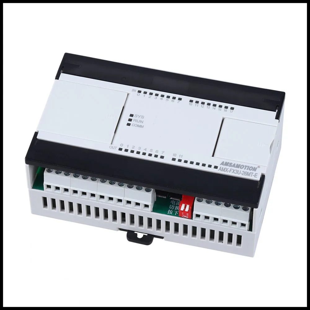 

AMX-FX3U-26MT-E Compatible Mitsubishi MELSEC Series PLC Transistor 2AI/1AO 16DI/10DO Ethernet MODBUS Programmable Controller