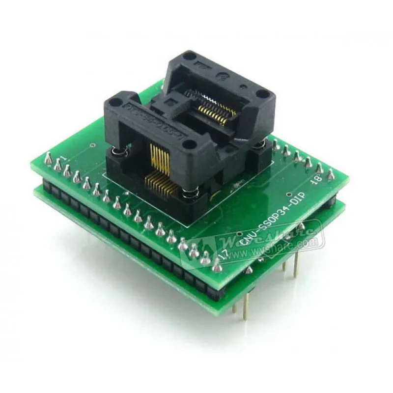 

Makerseek SSOP20 TO DIP20 (B) SKU 3853 Waveshare SSOP20 TO DIP20 B , Programmer Adapter,
