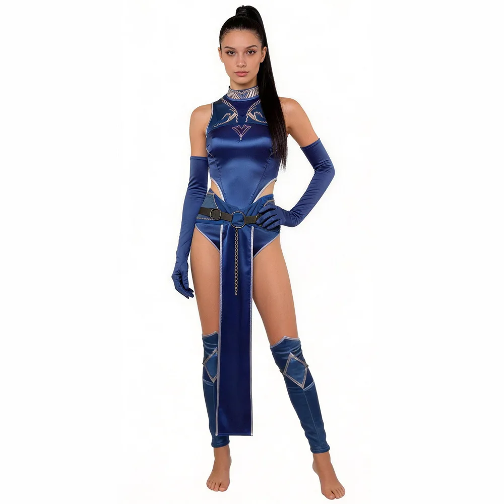 Mortal Kombat Kitana Cosplay-Kostüm. Rollenspielkostüm im gleichen Stil für das Spiel NexoCosplay