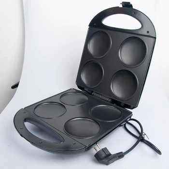 هوسلين-مقلاة فطيرة غير لاصقة ، شواية 4 فطائر ، مقبض ناعم الملمس ، مقلاة إفطار ممتعة