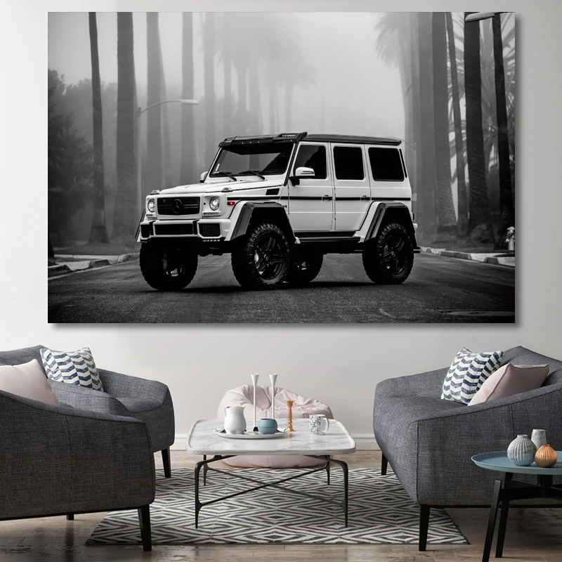 Supercar Mercedess A M G G63 Wagon Car Canvas Painting Modern Wall Art Poster and Prints for Home Living Room Decor