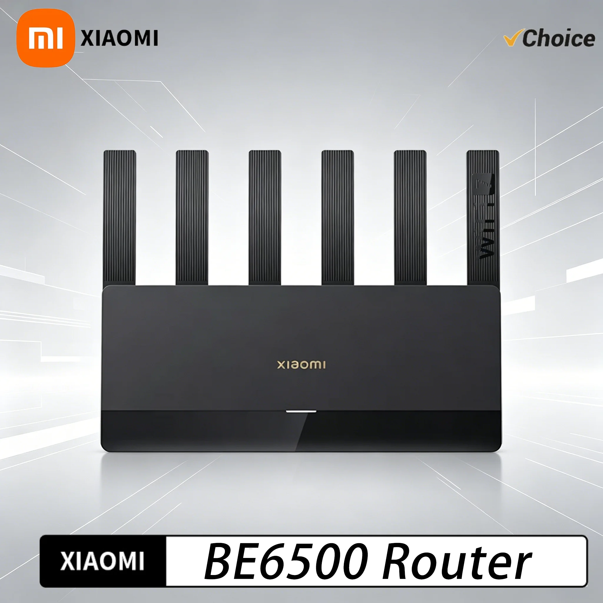Xiaomi Router BE6500 6500Mbps 2.5G Ethernet Port Dual Frequency 2.4/5GHz 6 Independent Signal Amplifiers Mesh Quad Nucleus Wifi7