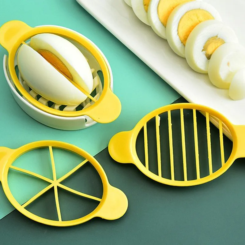

1pcs Plastic Egg Slicer Egg Split Device Handheld Mushroom Kiwi Divider Tomato Cutter Multifunction Slicing Mould