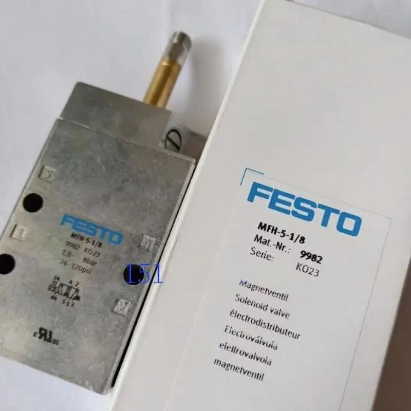 FESTO MFH-5-1/8 Solenoid Valve MFH-5-1/8 9982 New In Box