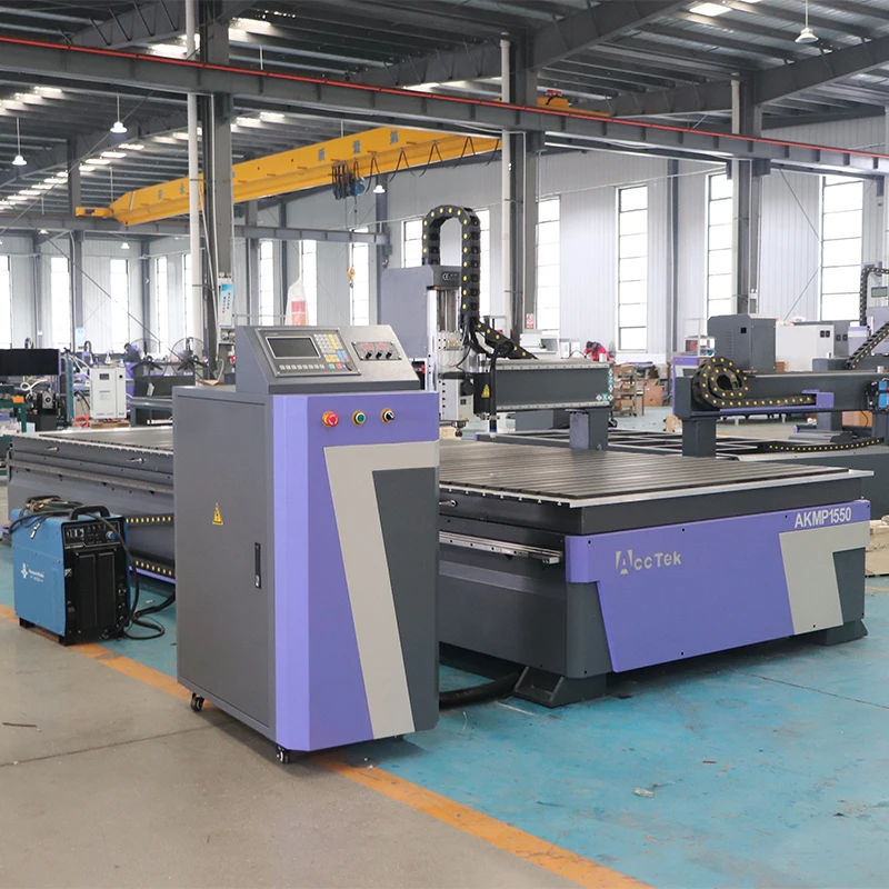 Router di CNC AccTek e macchina al plasma Lavorazione del legno Router di CNC 1325 Macchina del router di alluminio di CNC di metallo di legno