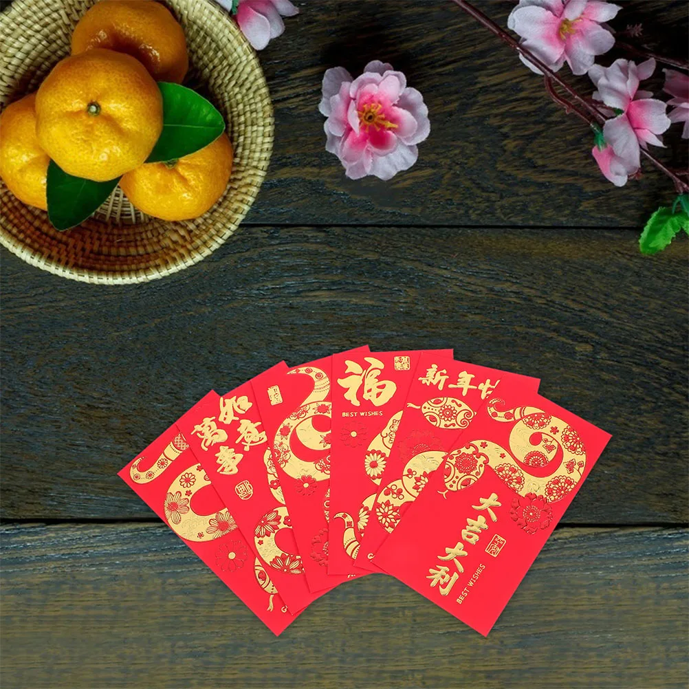 

60 Pcs Saving Year of The Snake Red Envelope Chinese New Envelopes Travel Decoration