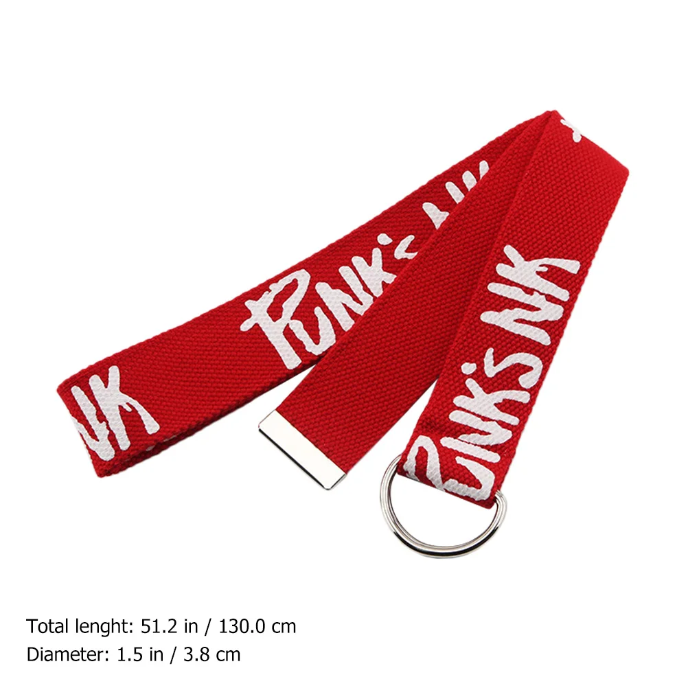 

3Pcs Women Ring Belt Premium Canvas and Iron Material Sweat-Evaporating Belt for Jeans Streetwear Daily Use Canvas Jeans Strap