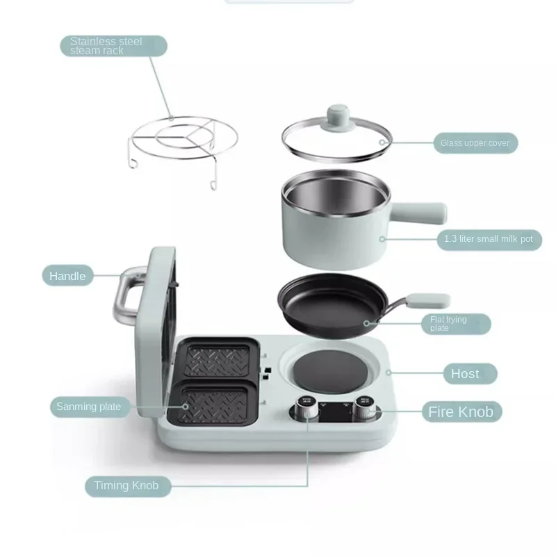 صانع الساندوتشات 220 فولت، طباخات متعددة، محمصة الإفطار، وعاء الطبخ، مقلاة غير لاصقة، أجهزة الطبخ