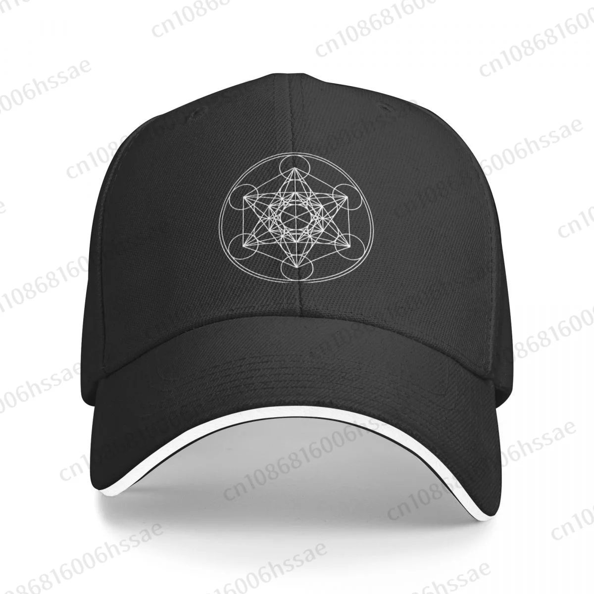 Metatrons Cube Flower Of Life Baseball Caps Hip Hop Sandwich Cap Men Women Adjustable Outdoor Sport Hats