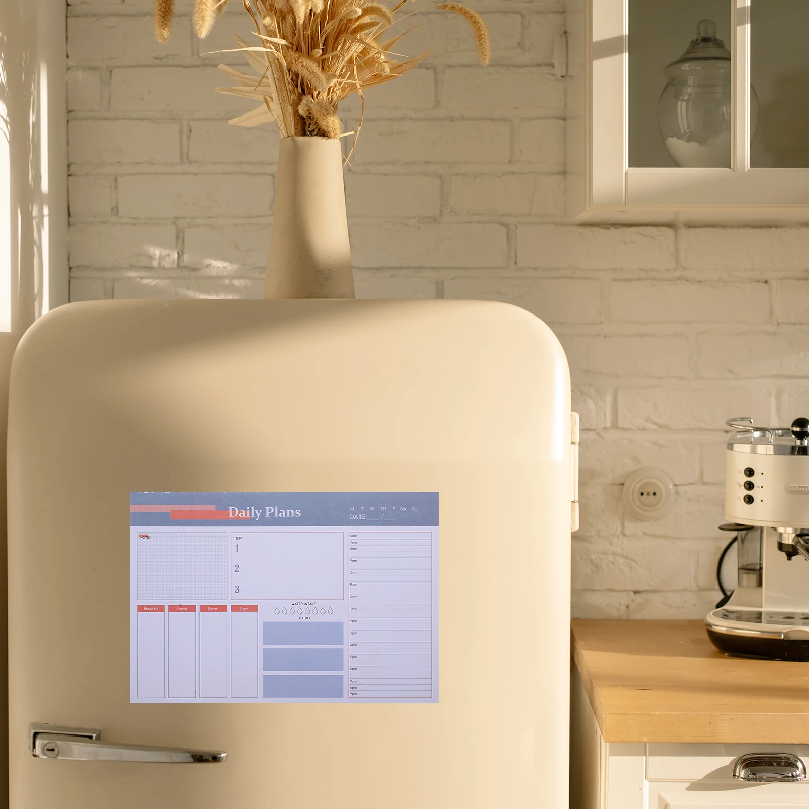 

Magnetic Planning Notebook 60 Sheets Tear Off Notepad Portable Planner For Office Home Daily Use Compact Memo Pad Smooth Writing