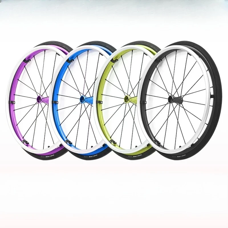 Sports wheelchair rear large wheel large push hand ring quick removal inflatable wheel aluminum alloy wheel hub sport