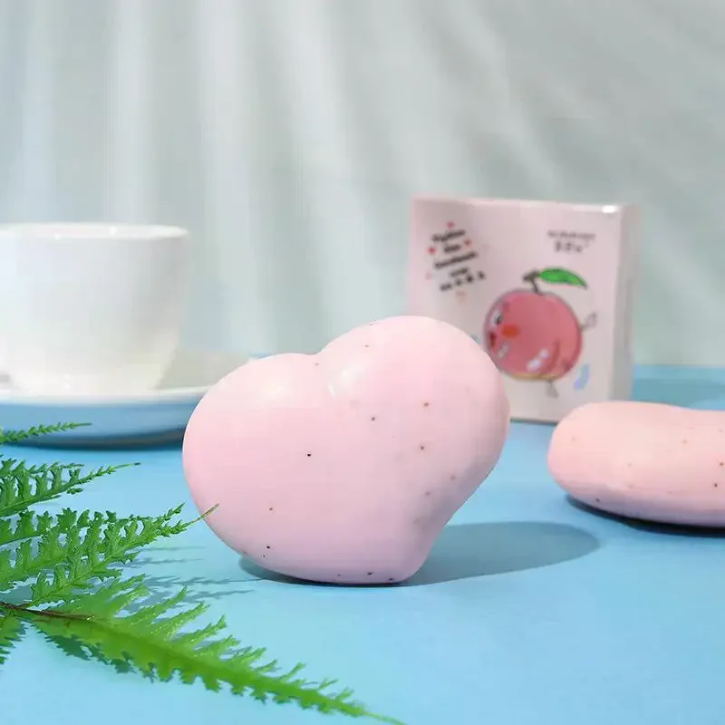 Peach PP Soap Bar, Deep Cleansing Oil Control Face & Body Soap,Gentle Purifying Handmade Soap For Smooth Soft Skin,Daily Bathing