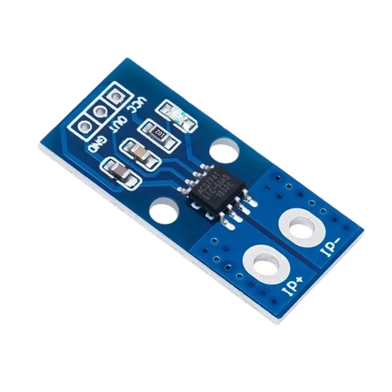 B27B High Accuracy 50A ACS724 Hall Effect Current Sensor Module For AC/DC Measurement In For DIY Electronics And Robotics Projec