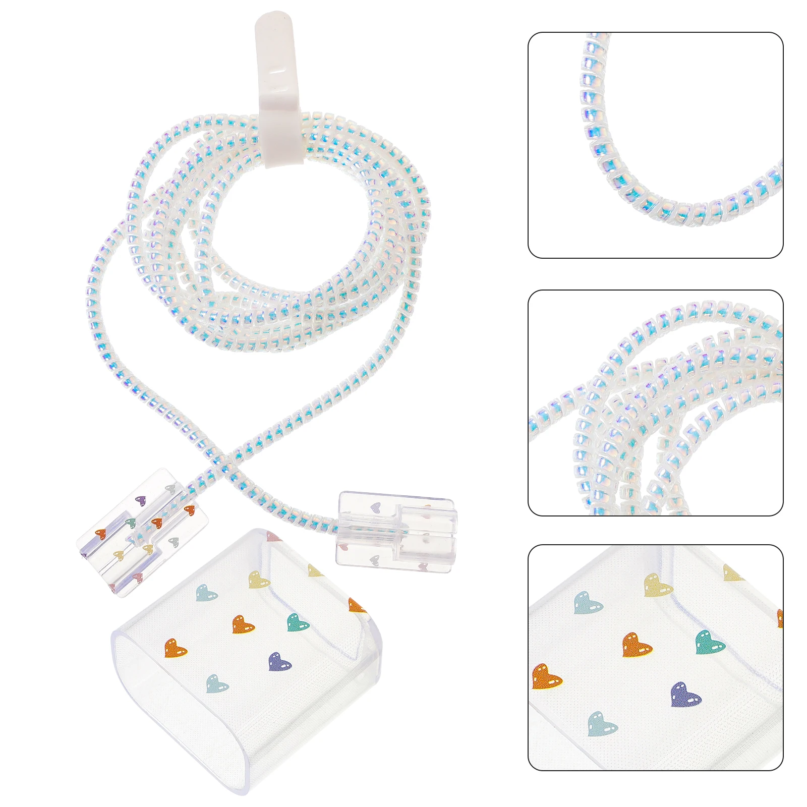 

1 set 1 Set Of Heart Pattern Power Adapter Case Protective Compatible 14 20W Durable Scratch Proof Lightweight
