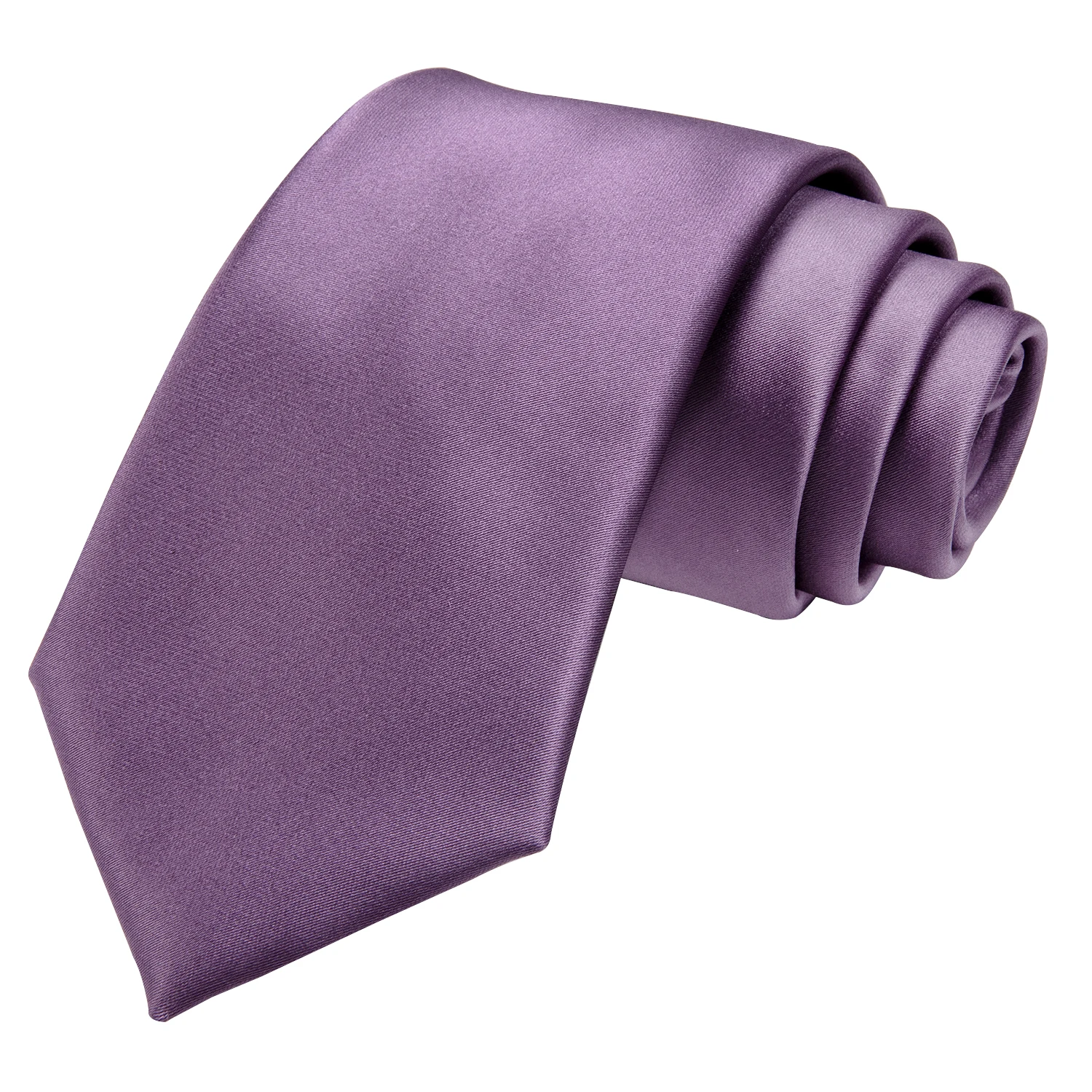 Purple Satin Men's Tie Handkerchief Cufflinks Set Necktie for Men Male Wedding Business Ties Formal Dad Husband Gift