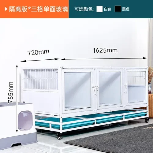 Cage Pet Shop Dog Crate Display Cabinet Hospital Foster Glass Cat Cabinet Breeding Cat Cage Isolation Rescue