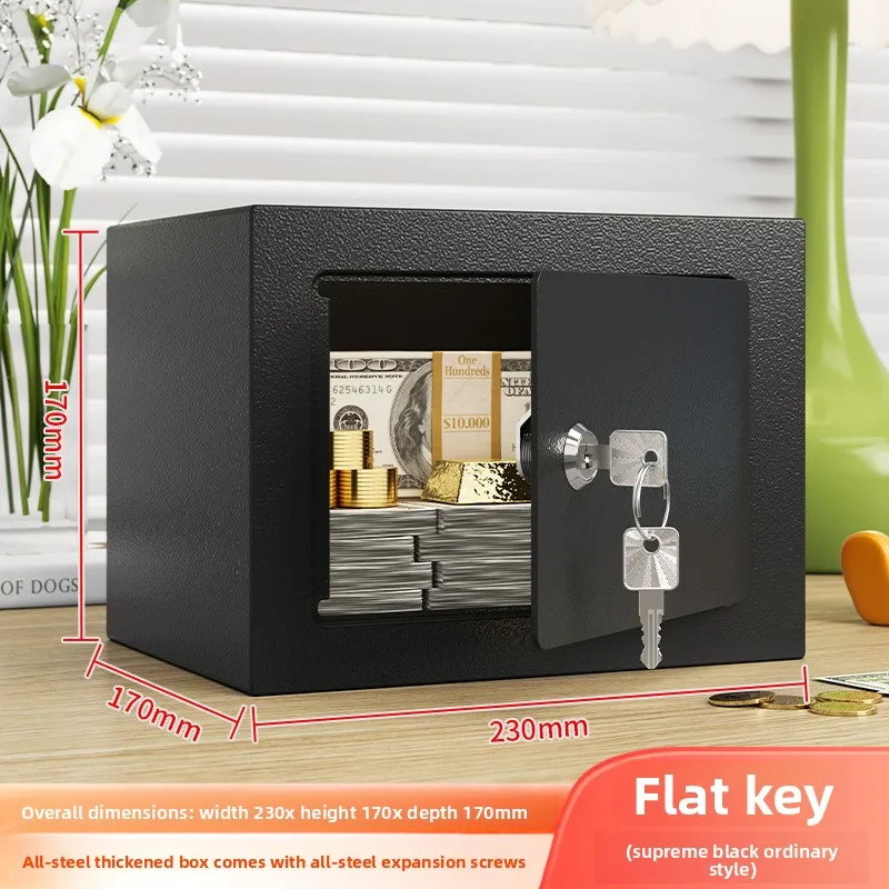 Safe Deposit Box Invisible Into The Wall Small All-steel Anti-theft Safe Safe Key Household