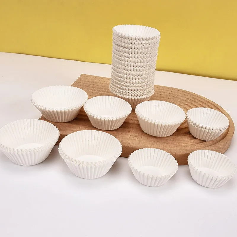 1000Pcs/pack White Muffin Cupcake Liner Baking Paper Cups Cake Stand Wedding Party Decor Cupcakes Cases