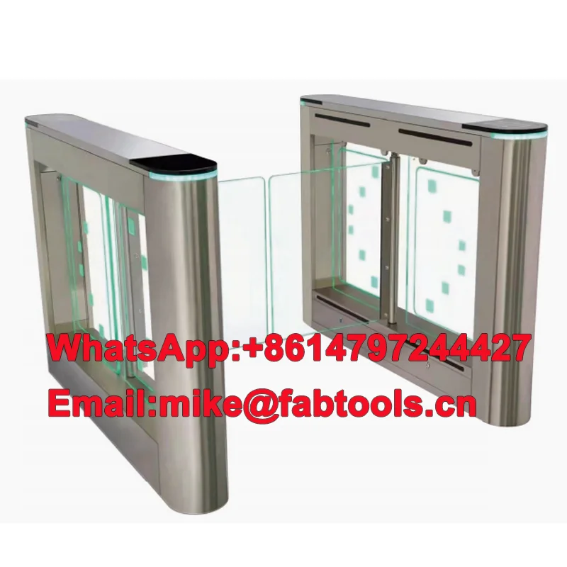 

Factory Custom Face Recognition Swing Turnstile Security Acess Control RFID SUS304 Fast Induction Swing Barrier Gate Turnstile