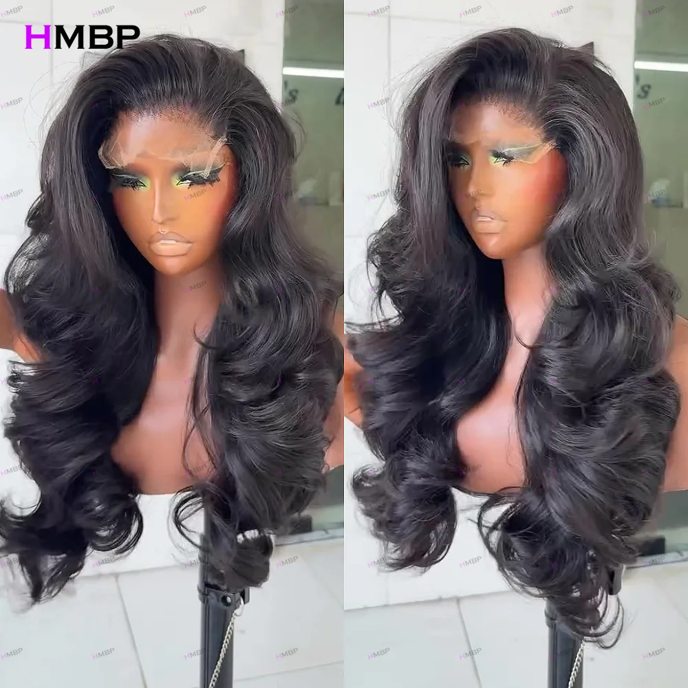 400 Density Body Wave Glueless Pre Plucked Hairline Straight Wig 100% Human Hair Wig for Women Ready And Wear 360 Lace Front Wig