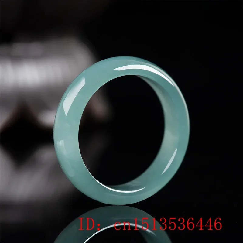 Burmese Jade Rings for Women Jadeite Real Designer Stone Amulets Emerald Green Natural Charm Carved Talismans Fashion Jewelry