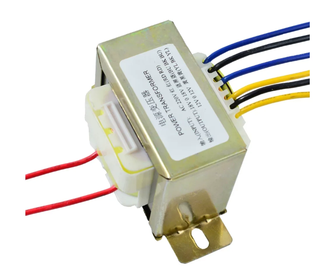 60W Pure Copper AC Power Transformer for Amplifier Multi-Winding Dual 18V Dual 12V Selectable 110V/220V Input Amplifier Power Su