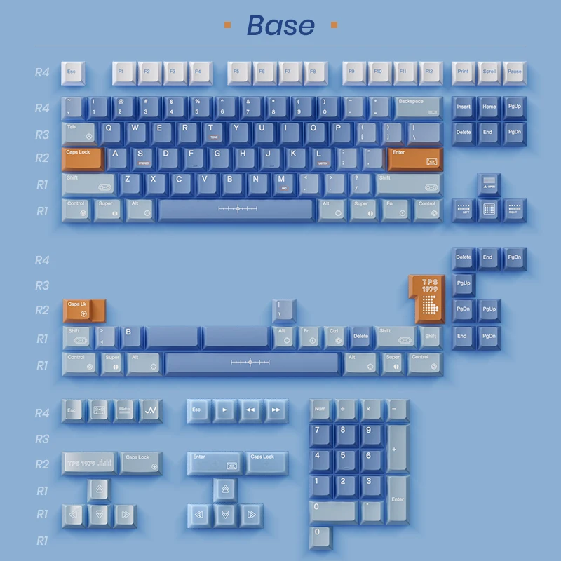 80Retros TPS1979 キーキャップセット 153key PBT/PC カスタム