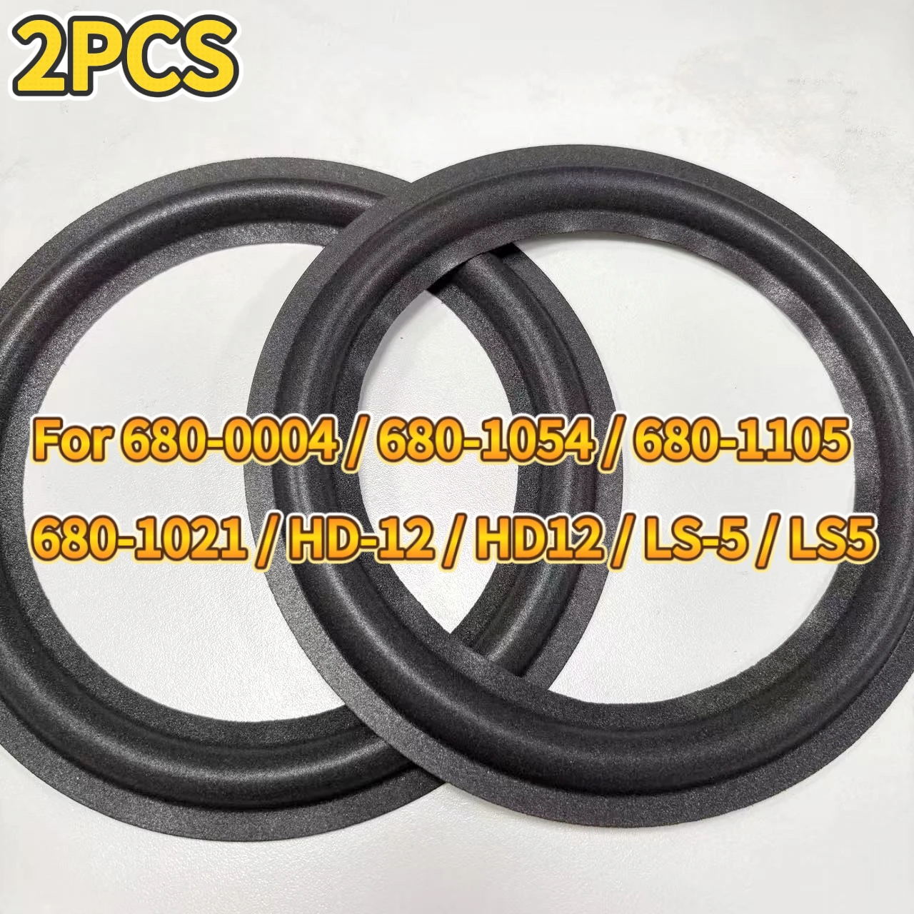 For ESS 680-0004 680-1054 680-1105 680-1021 HD-12 HD12 LS-5 LS5 Speaker Foam Repair Folding Edge Ring （2PCS）