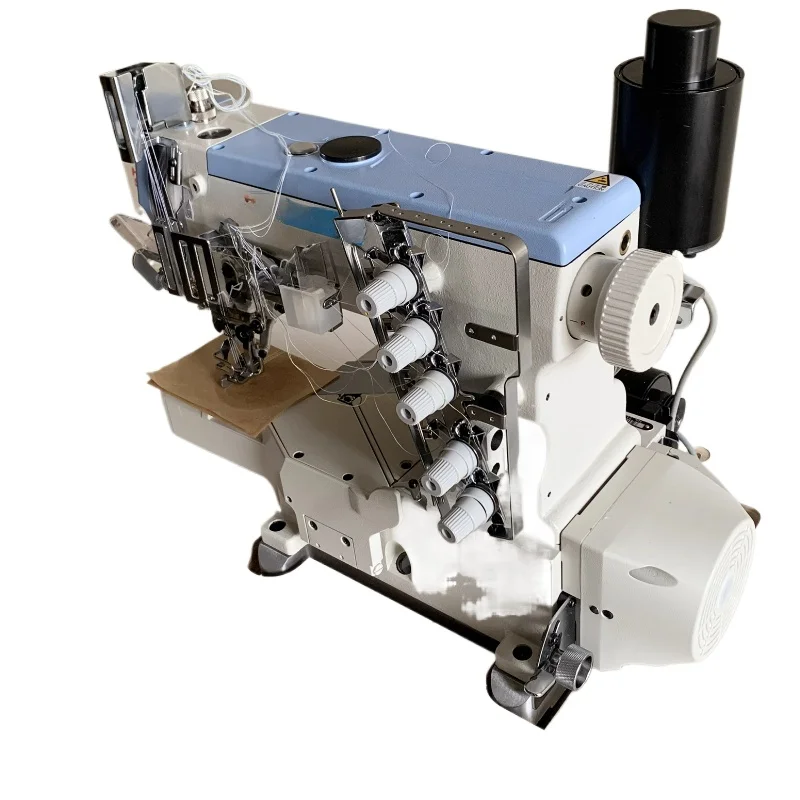 ماكينة خياطة التعشيق الصناعية ذات ثلاث إبر وخمس خيوط برأس مربع صغير سيارة ذات فم صغير #1