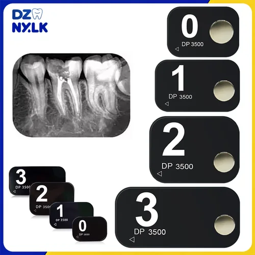 Placas de fósforo de rayos X dentales, placa de escáner de imagen, Sensor de rayos X Intraoral, tablero de escáner de imágenes, placas de almacenamiento de fósforo Dental, 1 ud.