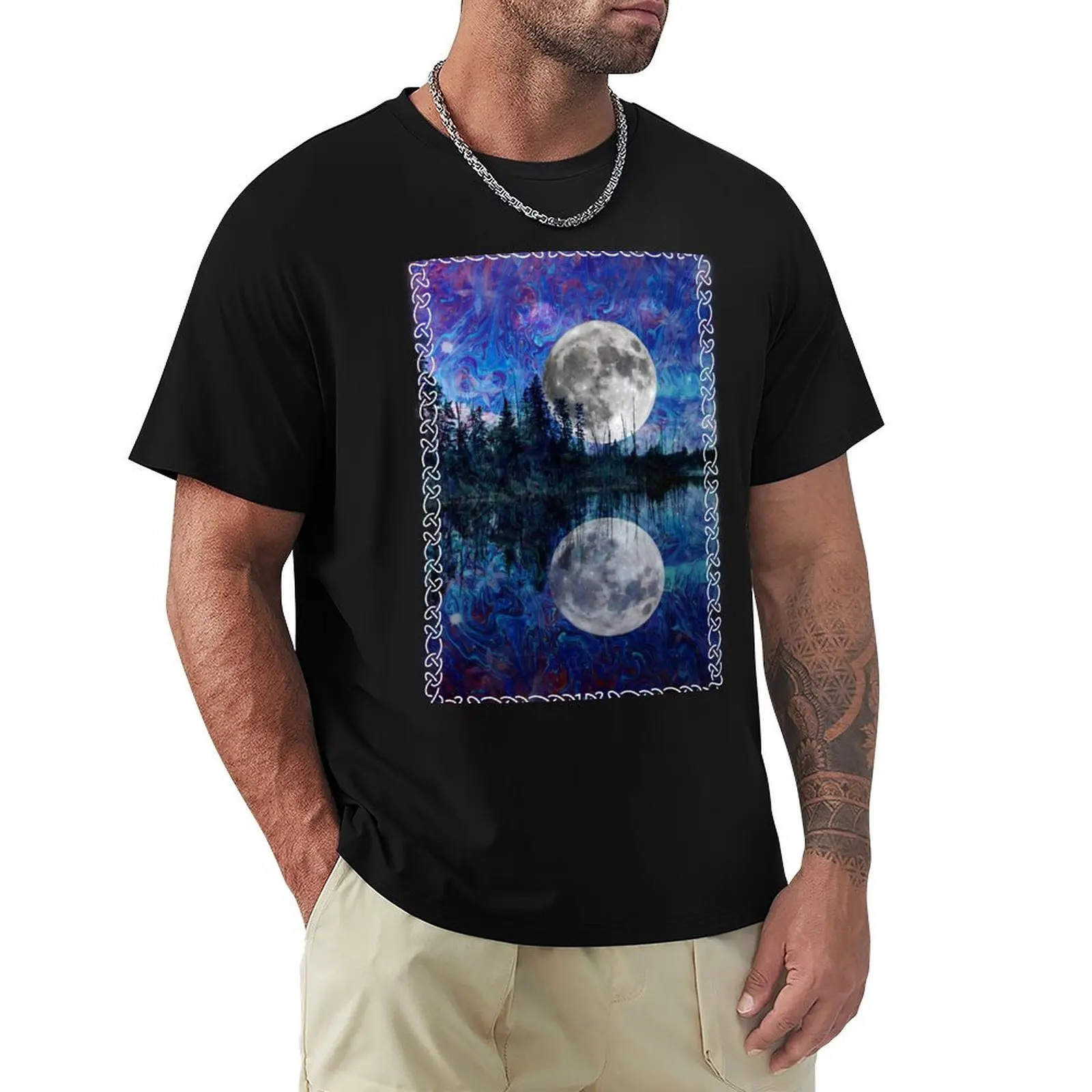 The Sky Dreams of Moons T-Shirt Novelty Graphic Tee Shirt