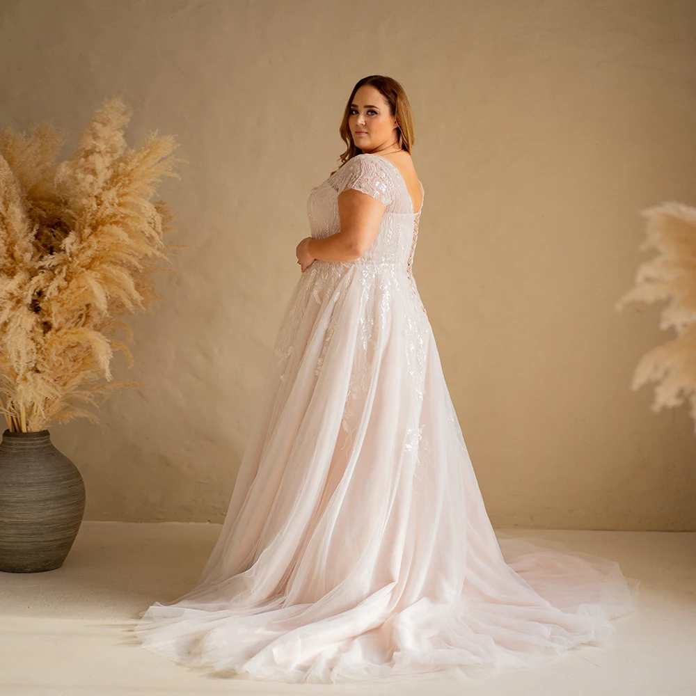 Charmante robe de mariée sans bretelles avec dentelle, robes de mariée en tulle doux, quelque soit le patient, train de balayage d'été, nouveau, 2024