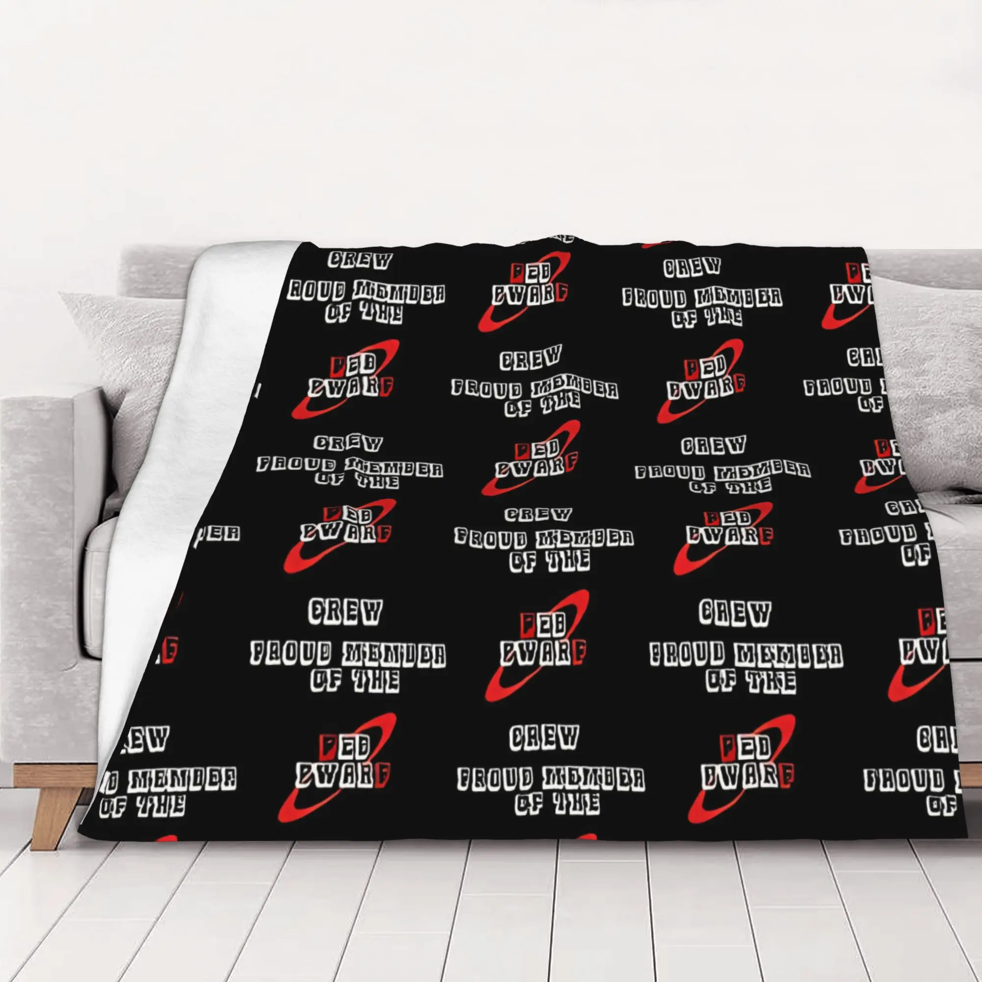 1PC home Cutecore Proud Member The red Dwarf Blanket Super Cosy Plush Home Living Room Sofa halloween