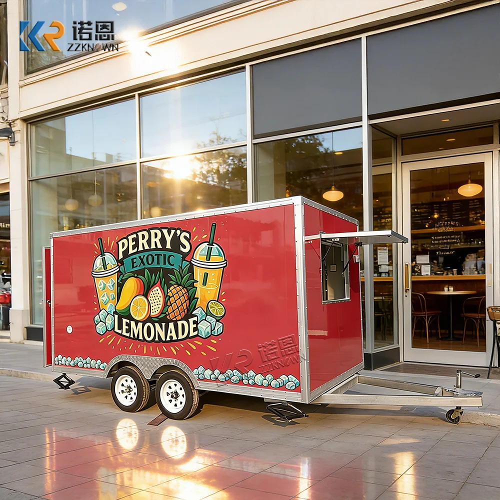 Factory Direct Sale Fully Equipped Mobile Food Truck with Customizable Appearance Kitchen Coffee Ice Cream Snack Carts