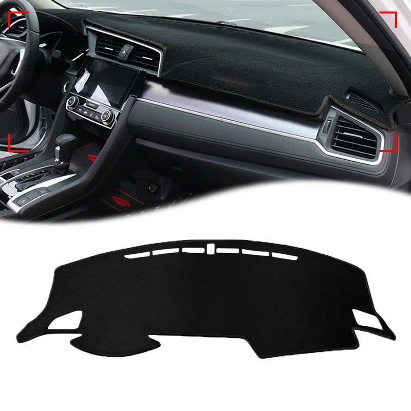 

For Honda Civic 10th 2016 2017 2018 Car Dashmat Dashboard Cover Dash Mat Pad Car Sun Shade Dash Board Cover Carpet