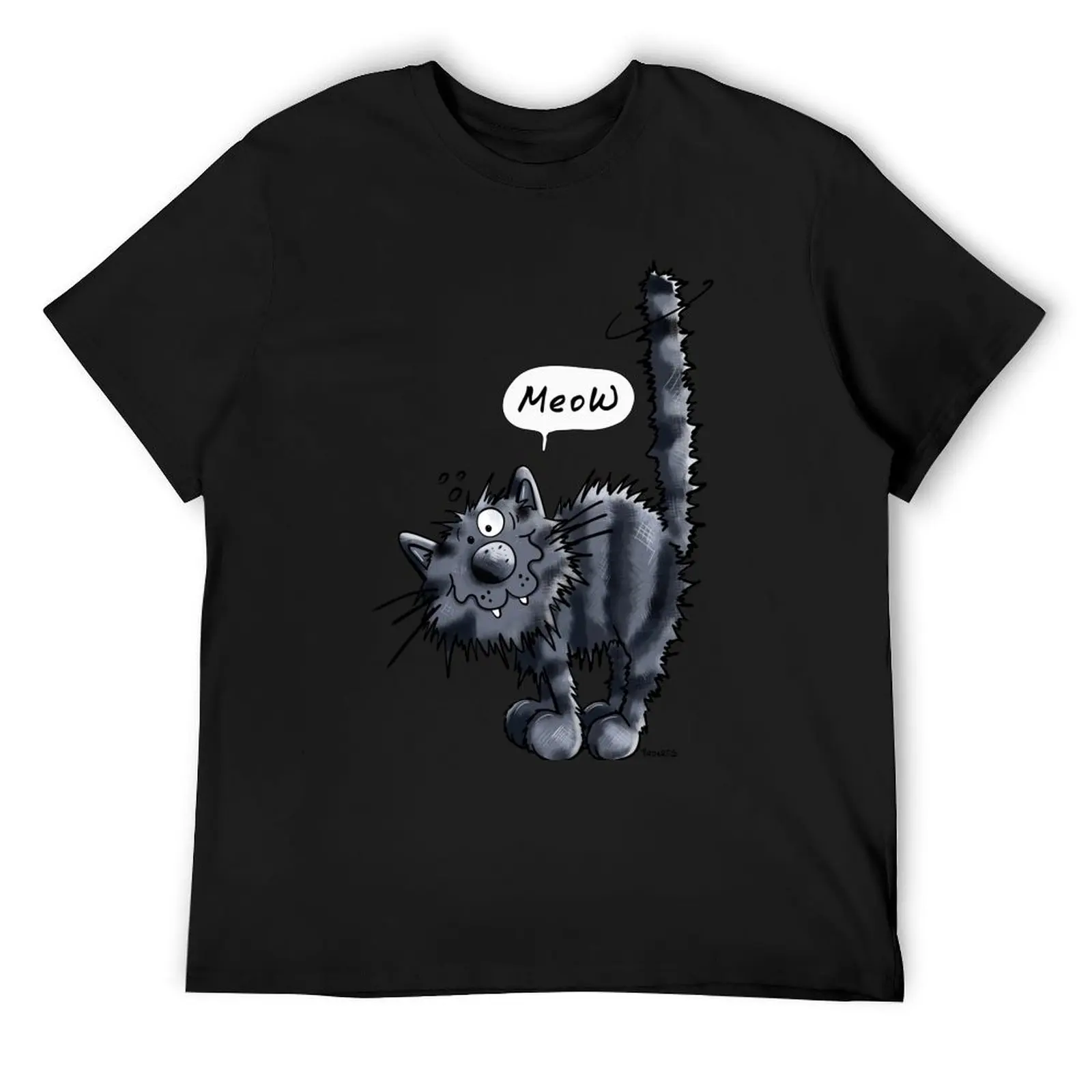 

Crazy Black Cat - Meow T-Shirt Louboutins customs croswit shirt man mens designer clothes