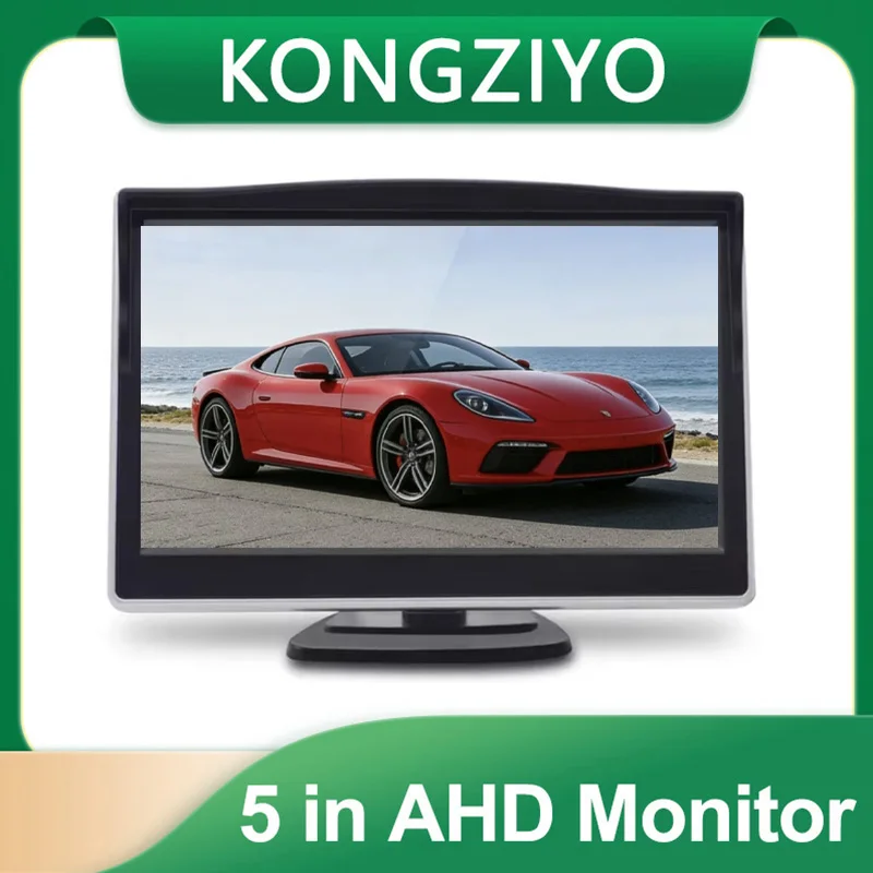 5 Inch HD TFT LCD Car Rear View Monitor Backup Camera Display Universal Vehicle Truck Reverse Camera System with AV Input