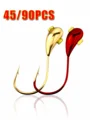 45PCS Red 5