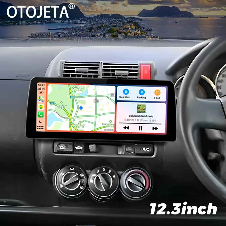 

12.3inch Android Screen For Honda Jazz 2005 2006 2008 GPS Car Video Player Radio Stereo Multimedia Carplay Navigation Head Unit