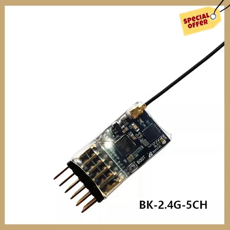 ELRS 2,4 ГГц 5-канальный ШИМ-приемник Expresslrs с 2Dbi 2,4G медная трубчатая антенна Протокол ШИМ/CRSF для RC FPV Дрон с фиксированным крылом-WMAN