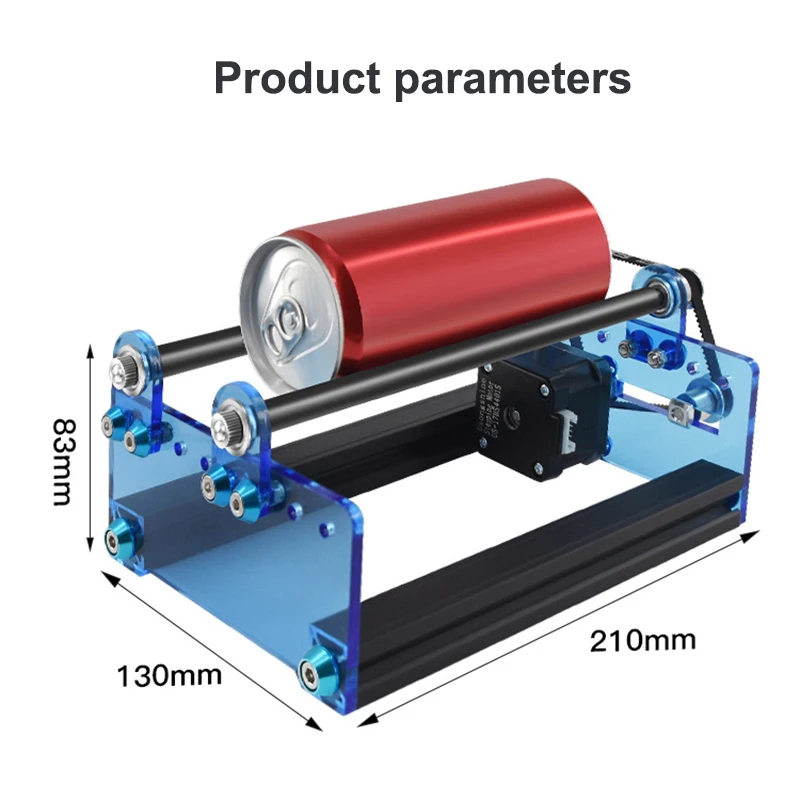 3d Printer Laser Engraving machine Y-axis Rotary Roller Engraving Module for Engraving Cylindrical Objects Cans