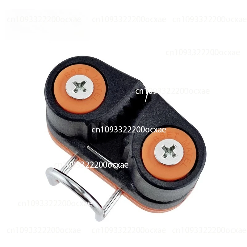 

2pcs Double nylon ball rope clamp with guide ring wire clamp Automatic rope clamp board Fitness equipment