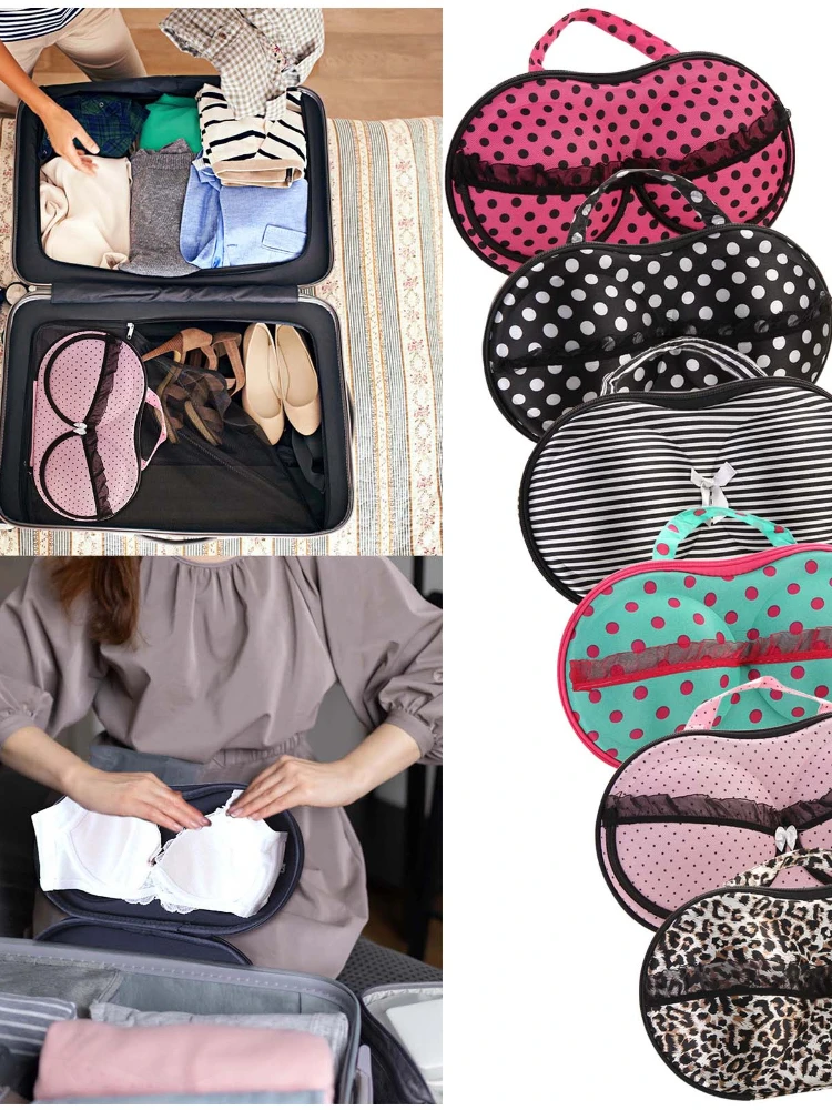 

Bra Underwear Storage Box Travel Net Portable Underwear Organizer EVA Chest Storage Bag Storing Lingerie Undies