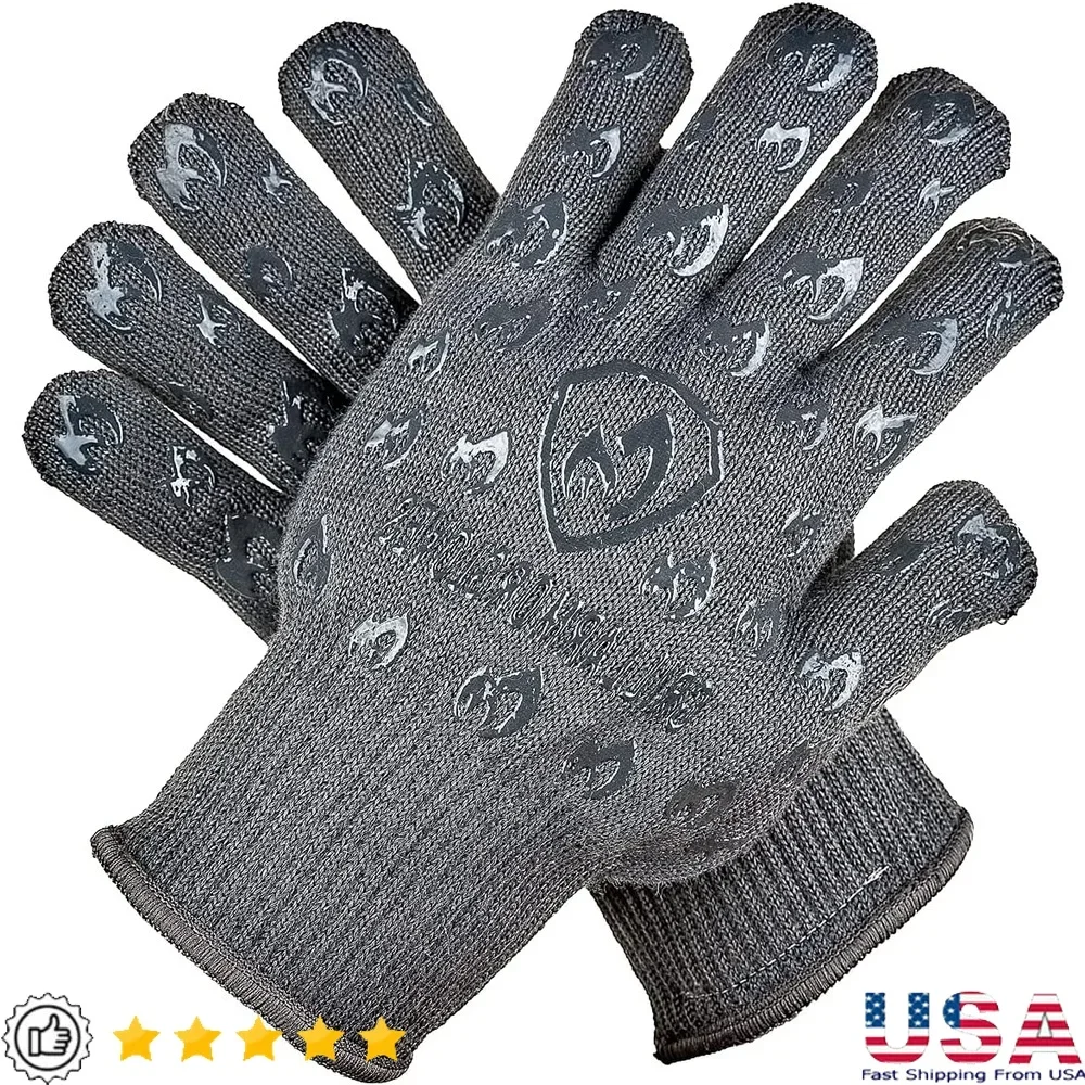

Extreme Heat Resistant Oven Gloves 932F Cut Proof BBQ Cooking Mitts Grilling Baking Fire Gloves Home Chef Accessories