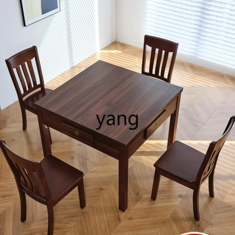 

LH automatic mahjong machine chess and card room integrated dining table dual-purpose with chair bass machine