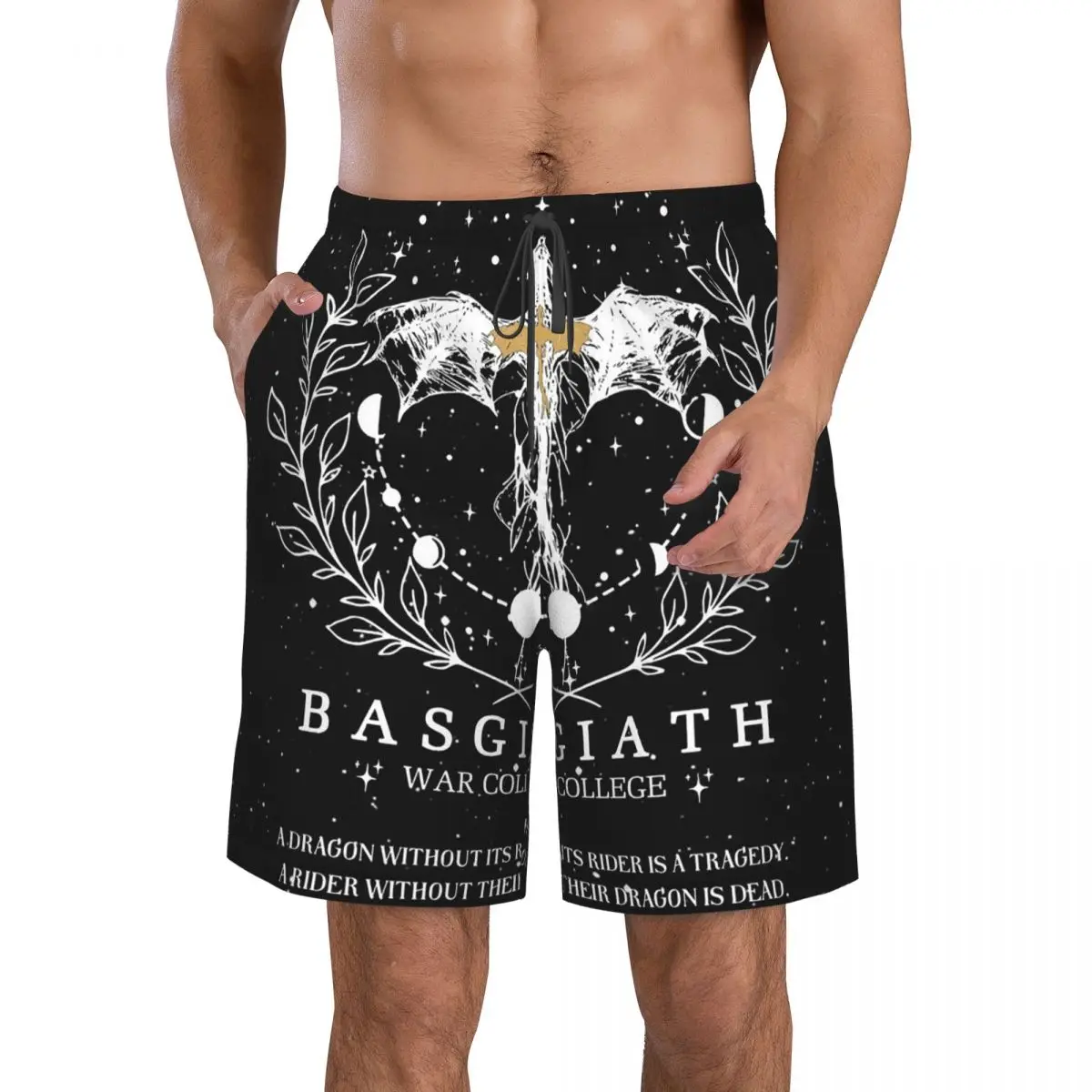 

Fourth Wing Basgiath War College Trunks Beach Board Shorts Casual Quick Dry Swim Summer Men Pants