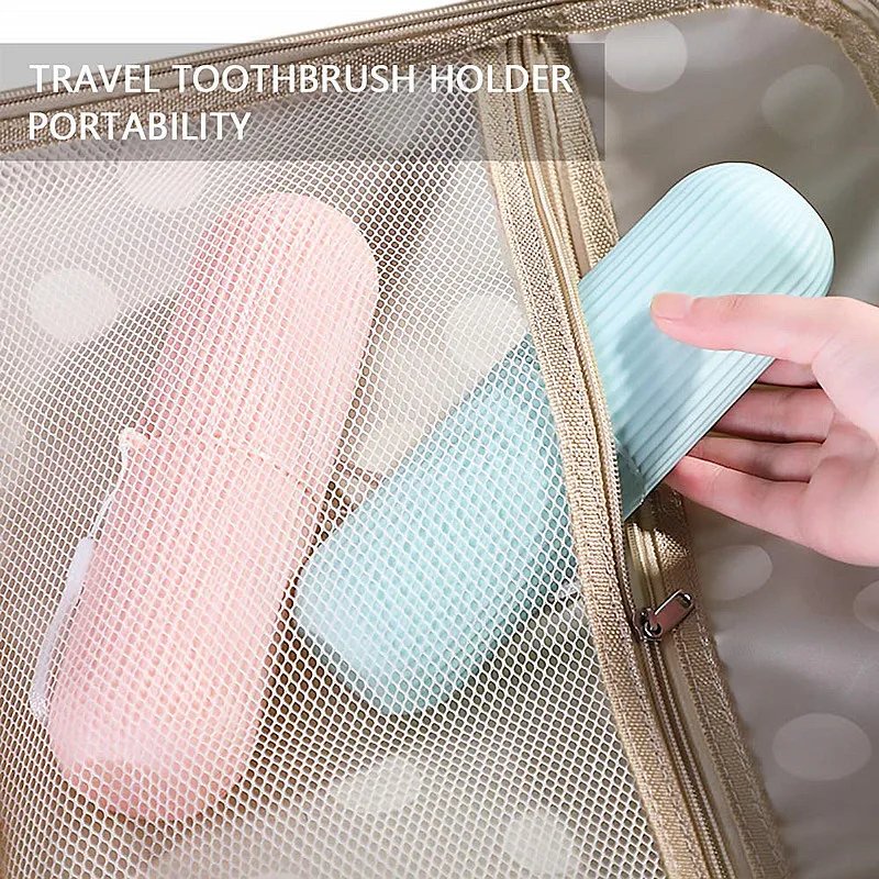 Portable Toothbrush Storage Box Household Bathroom Accessories Toothbrush Holder Storage Rack toothbrush travel case 1/4Pcs