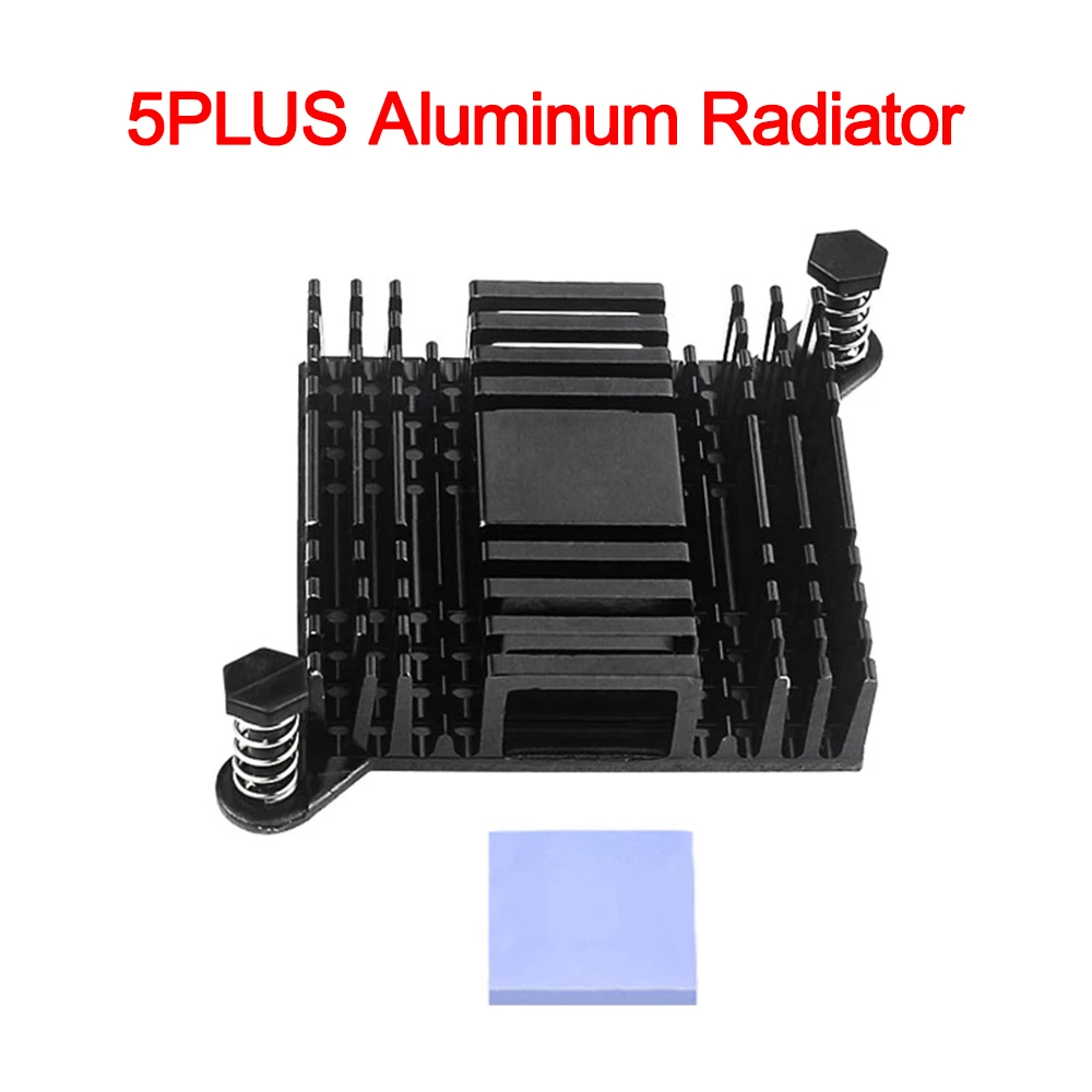 Heat Sink Aluminum Alloy Heatsink Passive Cooling Pad Snap-on Heat Dissipation Radiator for Orange Pi 5 Plus