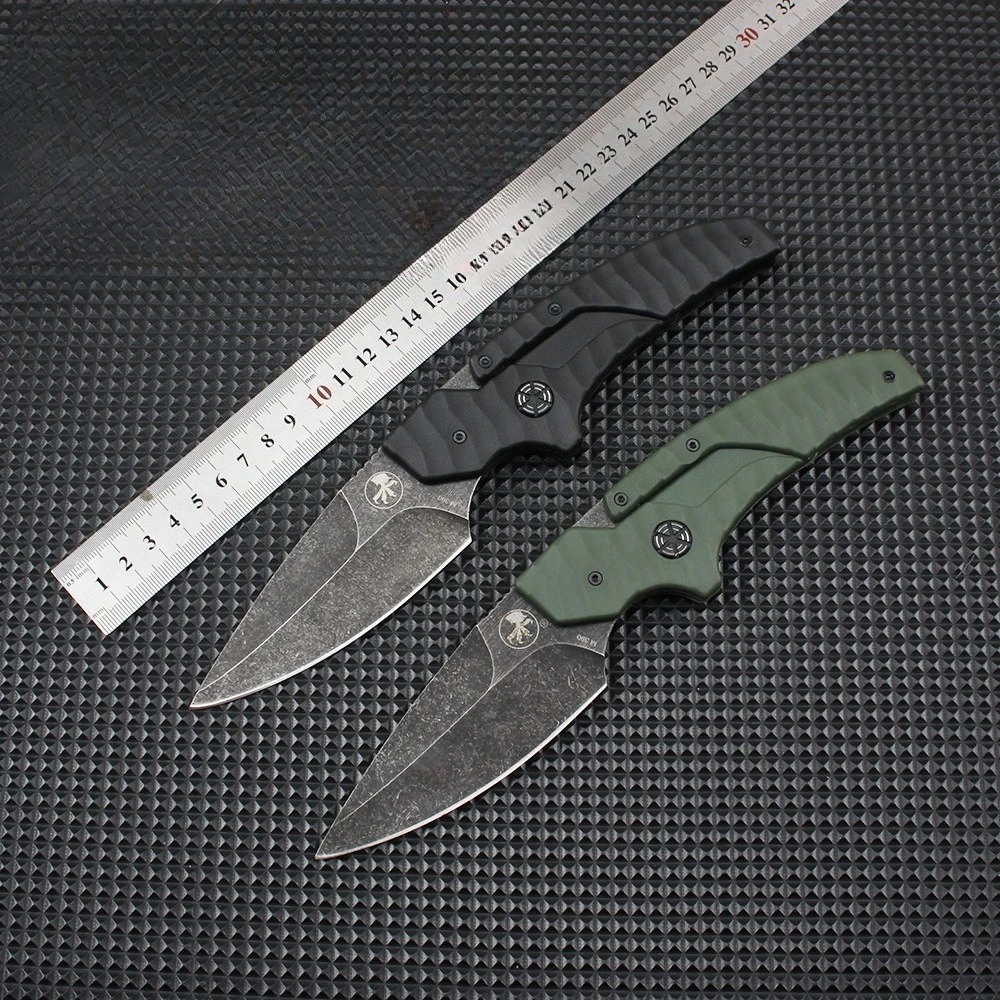 

Microtechnology folding knife 8cr13 blade camping outdoor survival knife portable knife